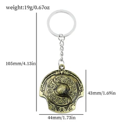 Game Dota 2 Immortal Champion Shield Keychain Metal Talisman Aegis of Champions Pendant Jewelry Accessories Gift