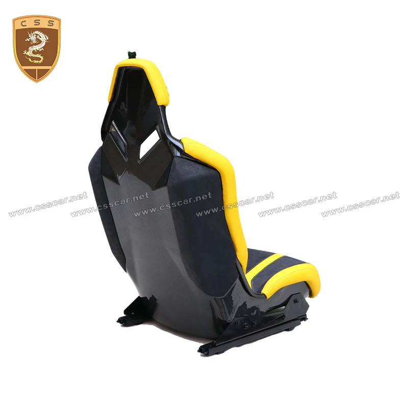 CSS Customized Auto Seats Dry Carbon Fiber Seat Back Cover For Lamborgini  Lp700 SVJ Racing Seat Black Interior Car Accessories