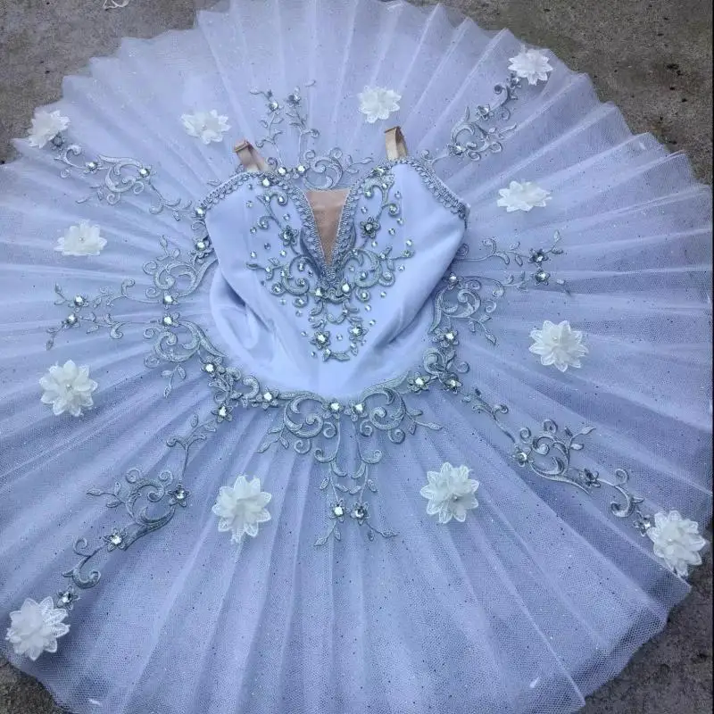 

Профессиональное белое балетное платье для девочек, элегантный танцевальный костюм для выступлений, туту для балерин, женские платья, наряды для детей