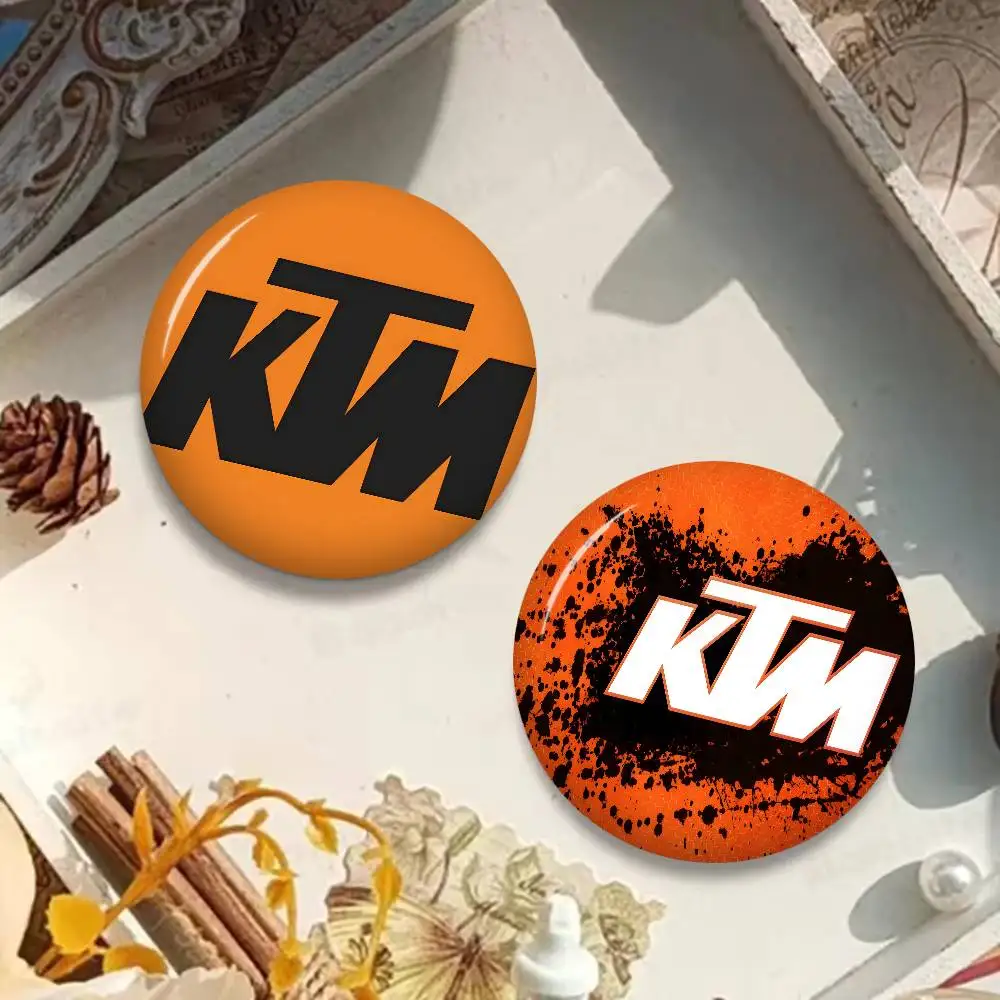Classic Motorcycle Logo K-KtmS Anime 58mm Handmade Brooch Cartoon Cosplay Badge on Backpack Jewelry Accessories Gifts