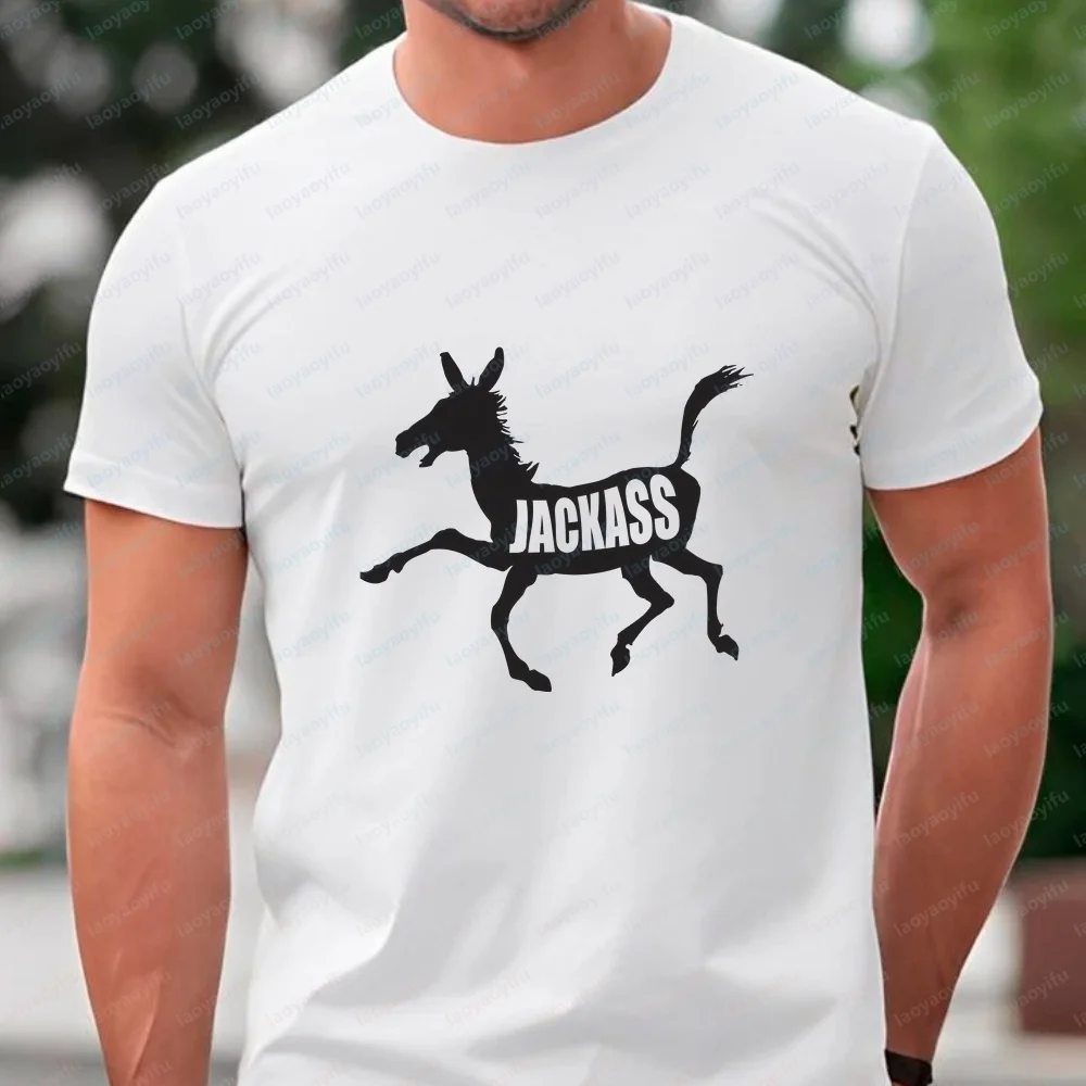 Jackass Forever Movie Lovers Summer Trend Harajuku Short-Sleeved Men's and Women's Universal Shirt Pattern Comfortable T-Shirt