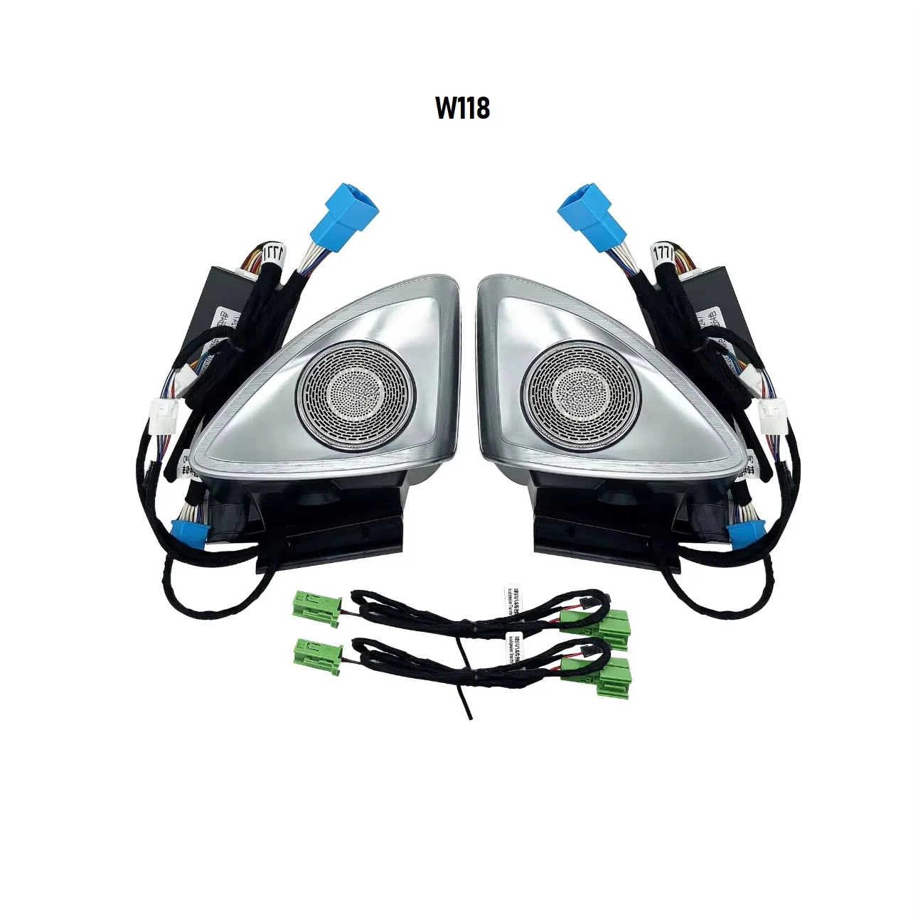 UPsztec 64 Colors 4D Rotating Tweeter Speaker for  CLA W118 a W177  Car 3D Treble Horn Refit