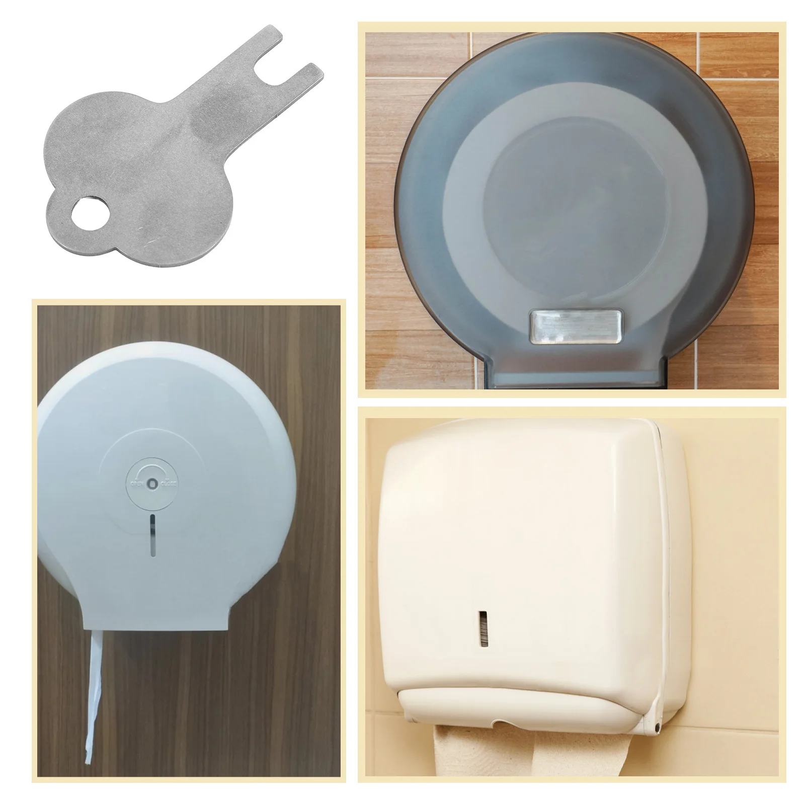 

Toilet Paper Dispenser Key Universal Metal Replacement For Commercial Roll Paper Towel Dispensers Durable Security Key For