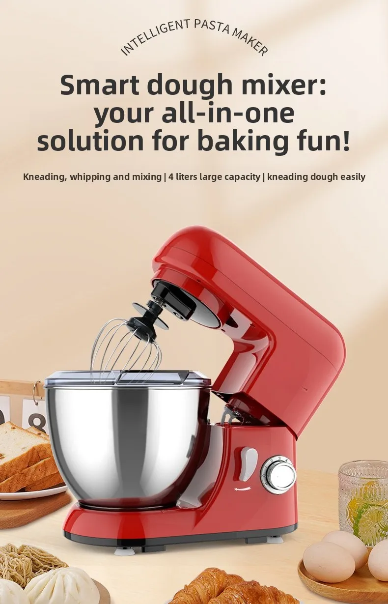 Home appliances Household desktop automatic kitchen machine Large capacity kneading machine Timing fermentation integration