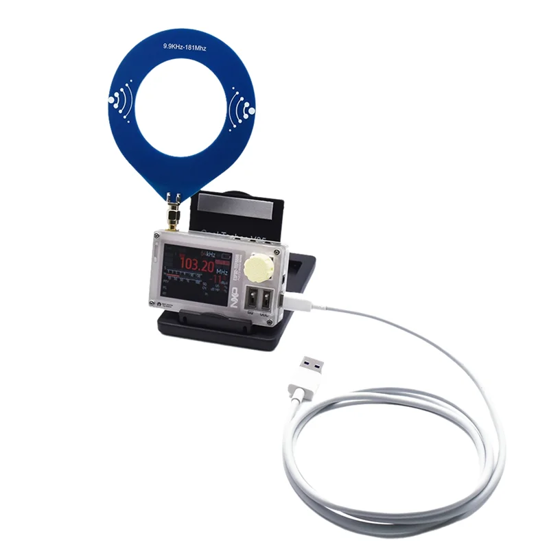 2.0 Inch IPS Screen Mini TEF6686 Full Band Radio FM/LW MW/SW DSP Portable Radio ESP32 Rechargeable Battery-TCES