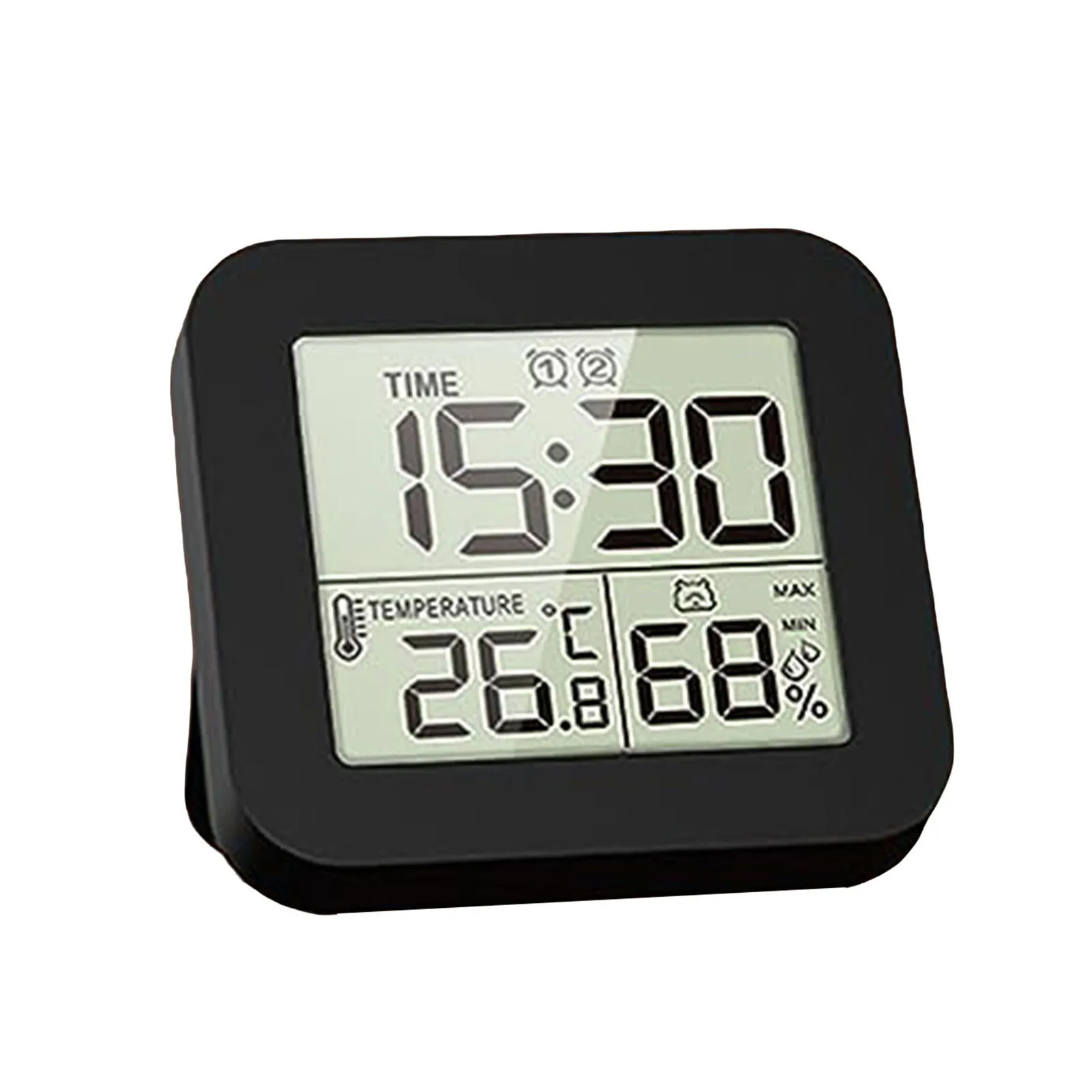 Temperature And Humidity Meter Large Screen LCD Display Digital Wall Clock for Greenhouse Reptiles Terrarium