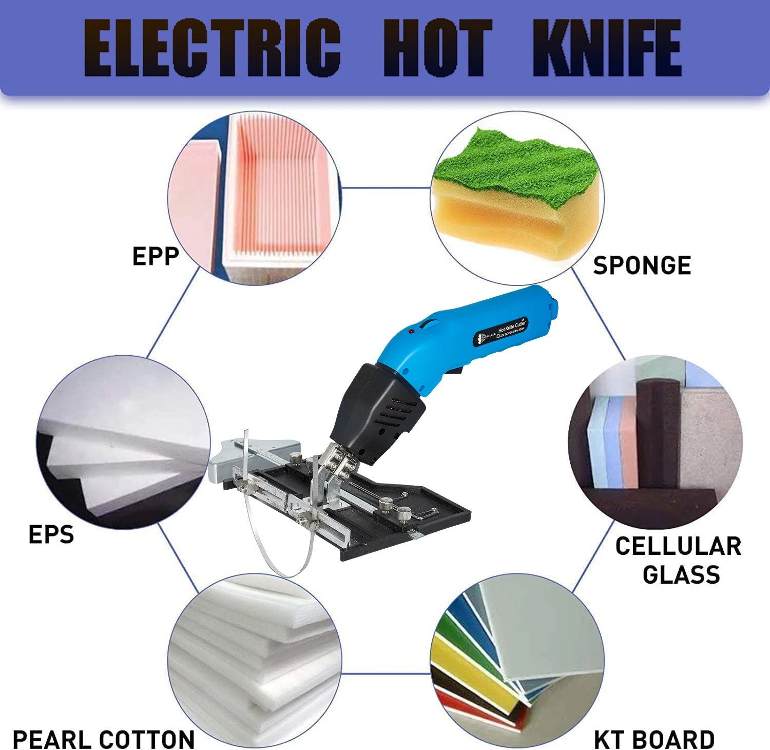 

Electric Foam Cutter Heat Knife Tools Polystyrene Styrofoam Cutting Machine Fabric Cutter DIY Hot Cutting Tool Foam Cutter Knife