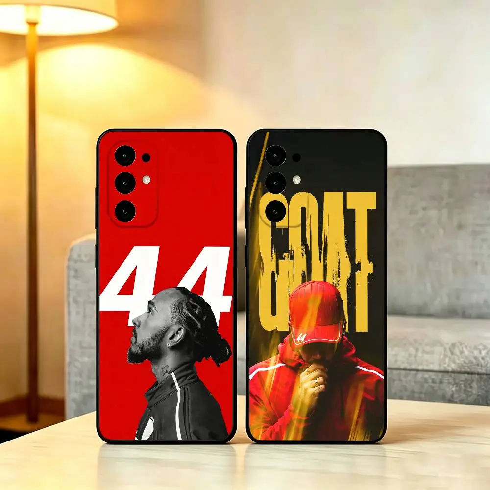 Racing Driver L-Lewis Hamilton 44 Phone Case For Samsung S25,S24,S21,S22,S23,S30,Ultra,S20,Plus,Fe,Soft Black Cover