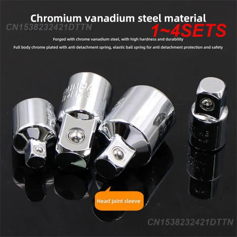 

Ключ С Храповым Механизмом 1-4 комплекта, Высококачественная хромованадиевая сталь от 1/2 до 3/8 до 1/4, адаптер из хромованадиевой стали, Автомобильный ремонт, высокое качество