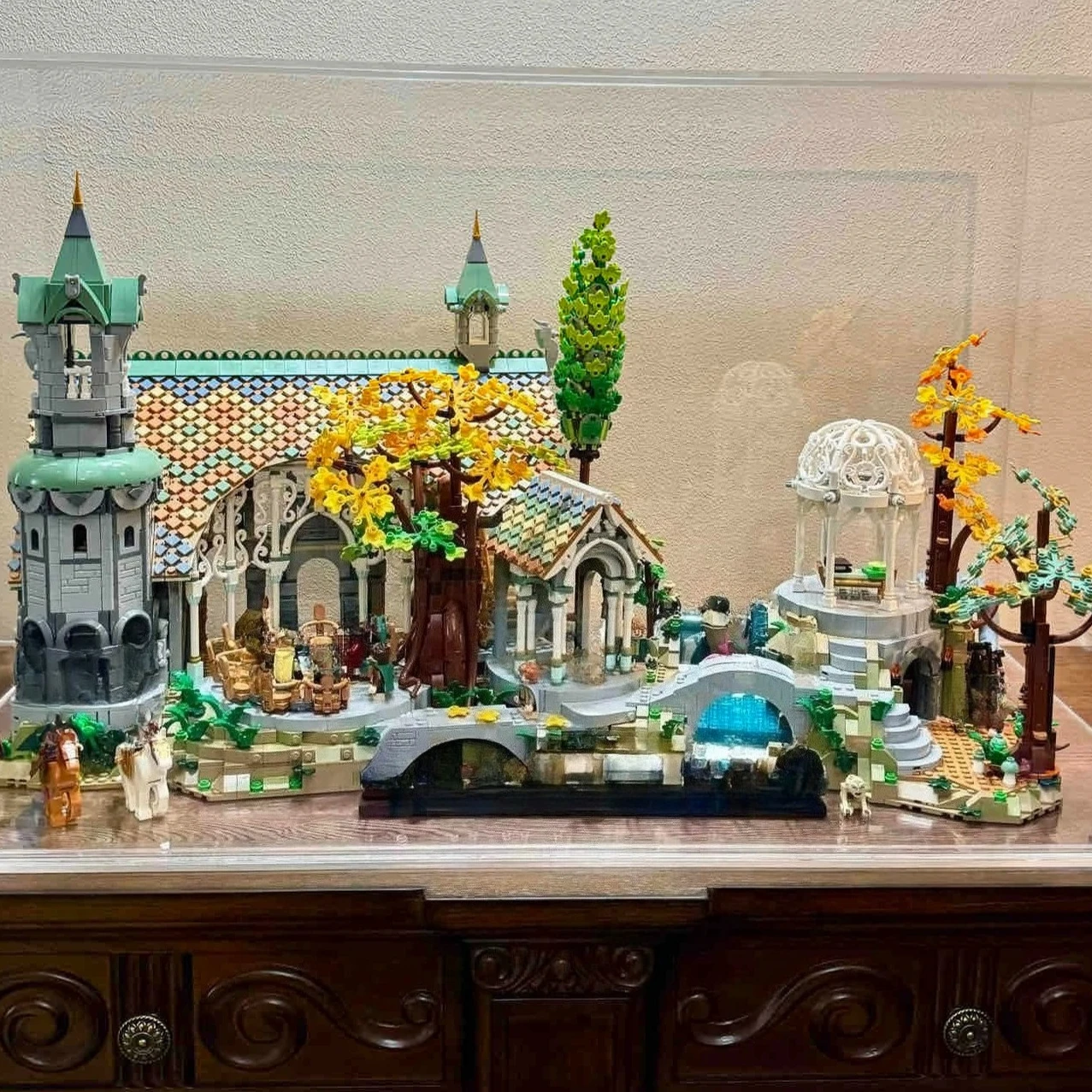 

6167pcs New in Creative Film Series of The Rings Street View Building Blocks Castle Model Style Bricks for Boy Kids Gifts Toy
