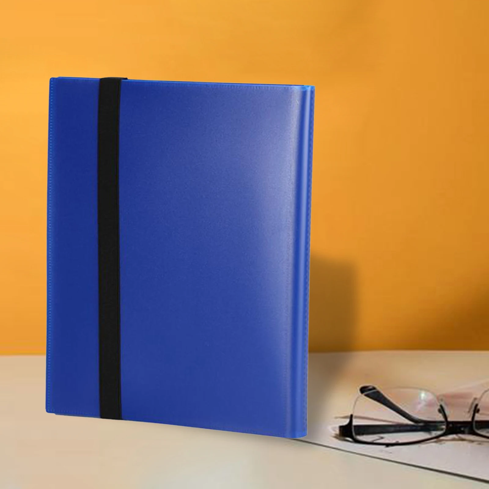 Trading Card Carrying Binder 4 Pockets Card Storage Case for Game Cards Portable Album 21x17.5cm 20 Sheets