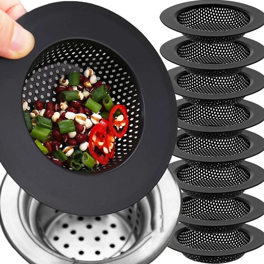 

5/1PCS Mesh Sink Strainer Filter Stainless Steel Anti Clog Waste Screen Trap Floor Drain Strainer Waste Screen Food Catcher