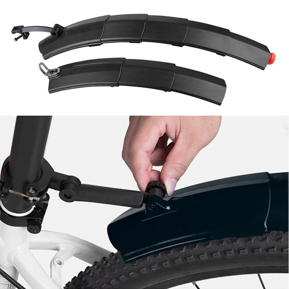 

Mountain Bike Rear Mudguard Scalable Plastic Guard Seat Post Rear Frame Mounted for Bikes with Or Without Suspension Adjustable