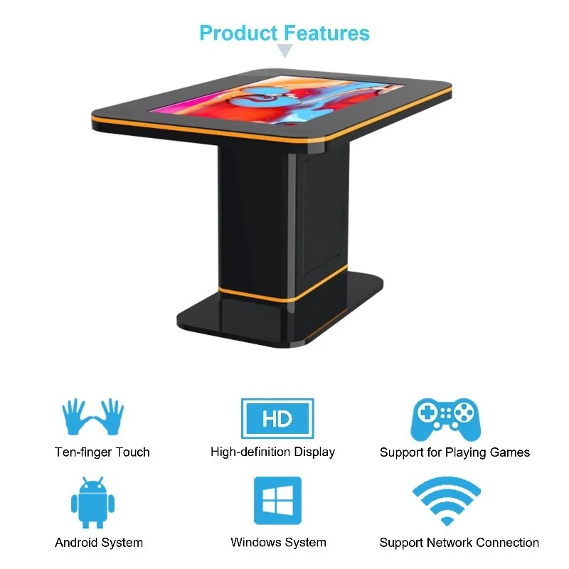 Waterproof LCD Display  Kids Touch Screen Advertising Player Multi-Touch Interactive Games Table