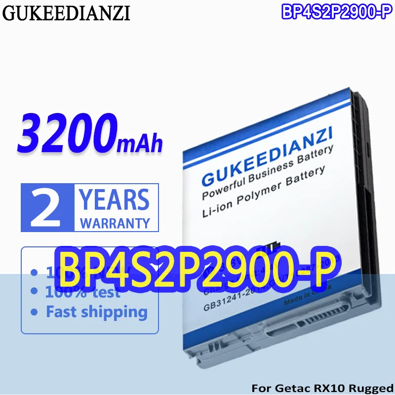 

High Capacity GUKEEDIANZI Battery BP4S2P2900-P 3200mah For Acer Getac RX10 Rugged Tablet PC 441871900001 4418719000