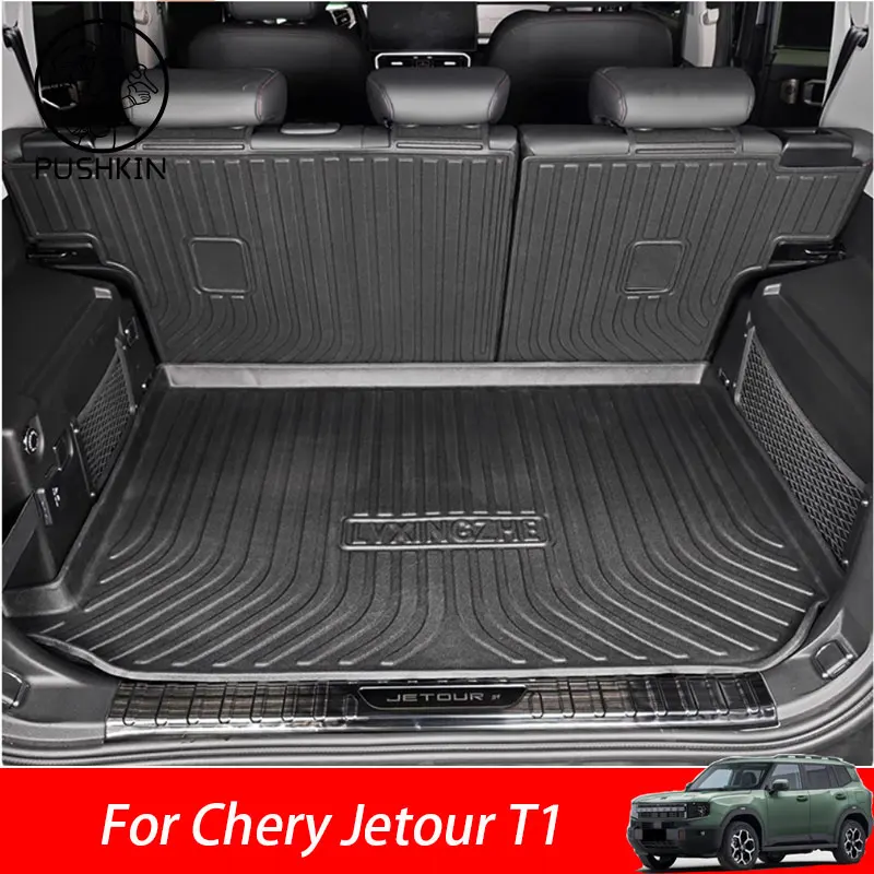 

Для Chery Jetour T1 2024 2025 Автомобильный коврик в багажник из ТПЭ, коврик для багажника, противоскользящий коврик для багажа, ковер, аксессуары для интерьера