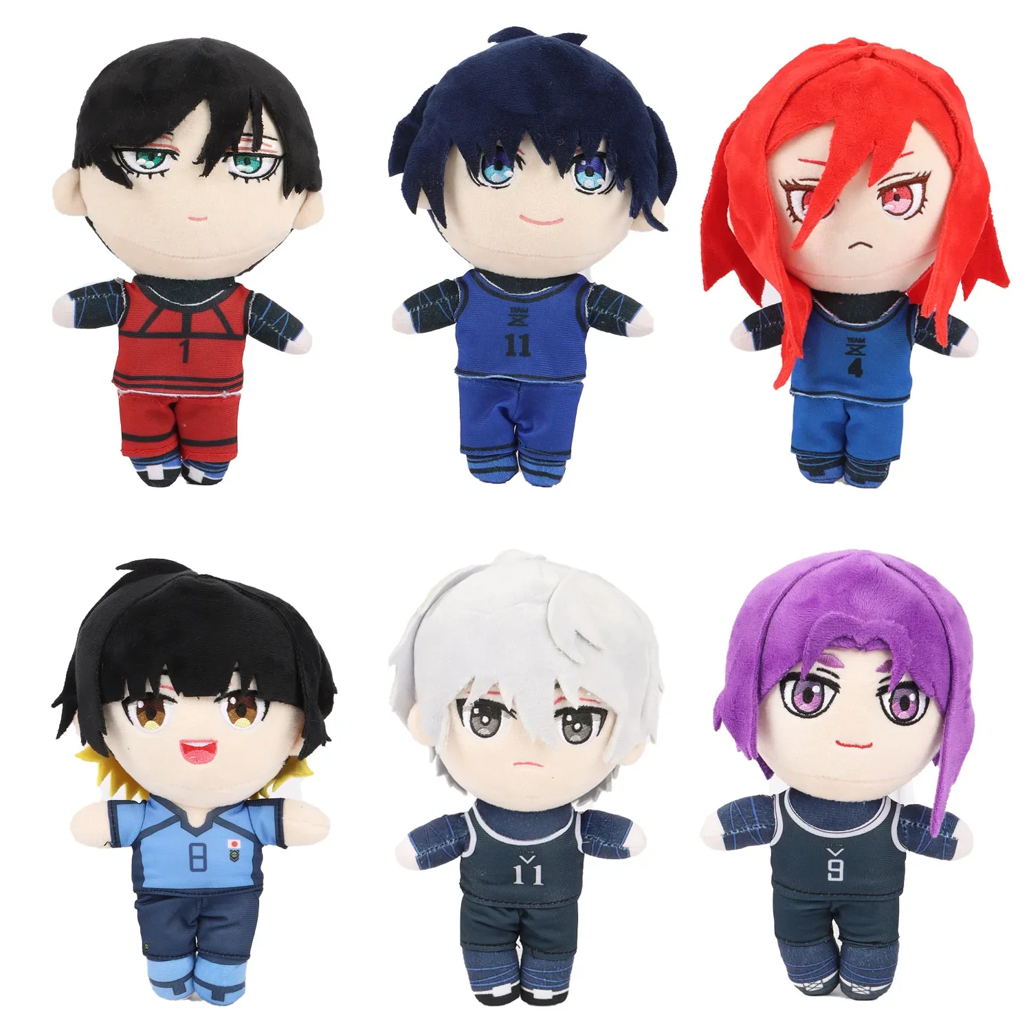 

Blue Lock Plush Bachira Meguru Nagi Seishiro Mikage Reo Anime Figure Dolls Anime Lover Peripheral Collection Kids Birthday Gifts