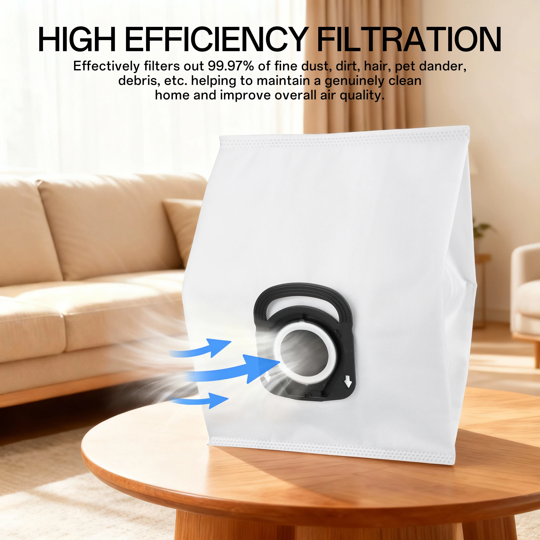 استبدال أكياس الغبار لروينتا النظافة + ZR200520 ZR200540 ZR200720 ZR200920 قوة الصمت سلسلة حقيبة فارغة الملحقات