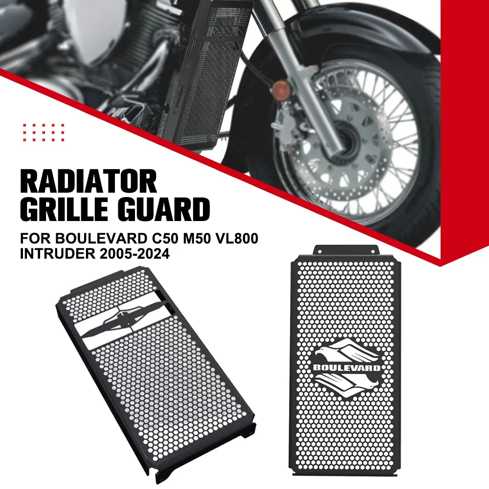 

Radiator Grille Cover Guard Protection Intruder For Suzuki Boulevard C50 M50 VL800 INTRUDER 2005-2024 Motorcycle Accessories