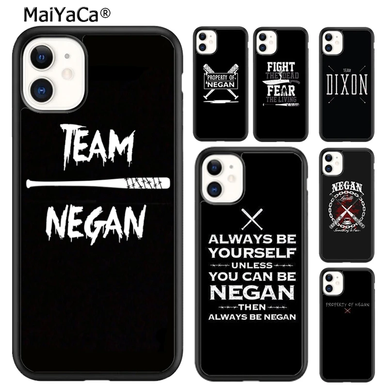 Negan Walking Dead Poster Phone Case For iPhone 16 15 14 plus XR XS 11 12 13 pro max Shell Cover coque