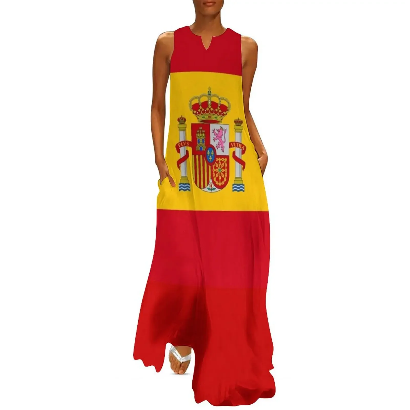 

Flag of Spain - Bandera Espaola High Quality Image Long Dress Dance dresses summer dress woman 2025 Dress