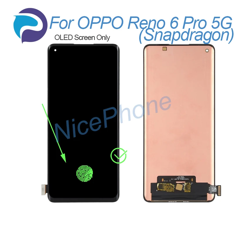 for OPPO Reno 6 Pro 5G (Snapdragon) LCD Display Touch Screen Digitizer CPH2247 Reno 6 Pro 5G  (Snapdragon) Screen Display LCD