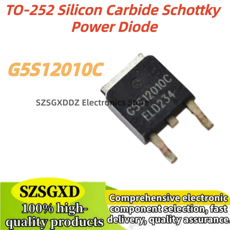 5-10-30pcs/lot 100% New Quality G5S12010C TO252 G5S12010 TO-252 10A 1200V Silicon Carbide Schottky Power Diode