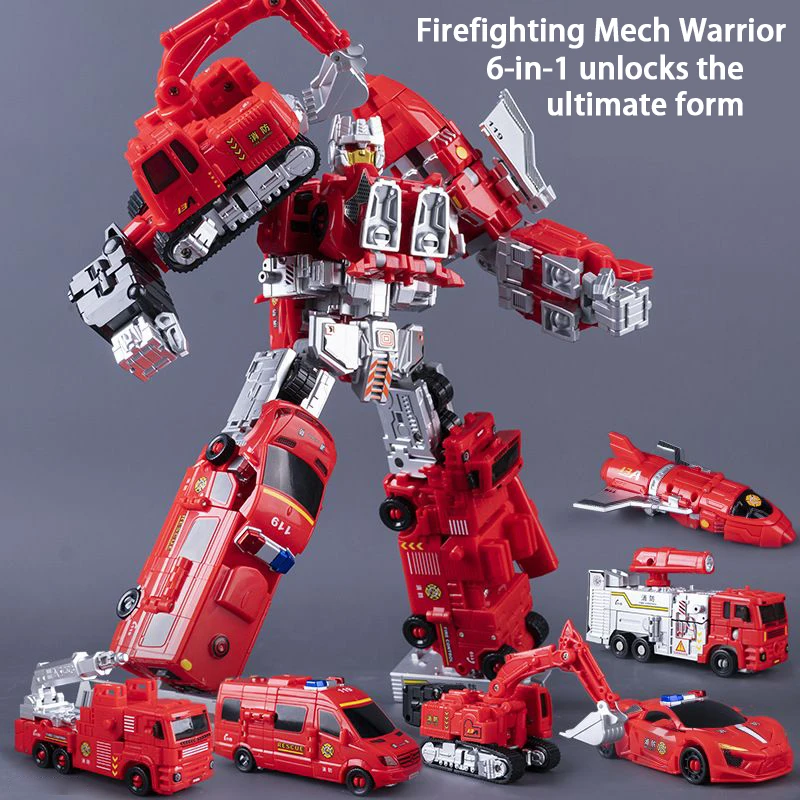 25.5 センチメートル 6-in-1 変換おもちゃロボットプラモデル子供のおもちゃゲームアクションフィギュア収集モデル子供の誕生日ギフト