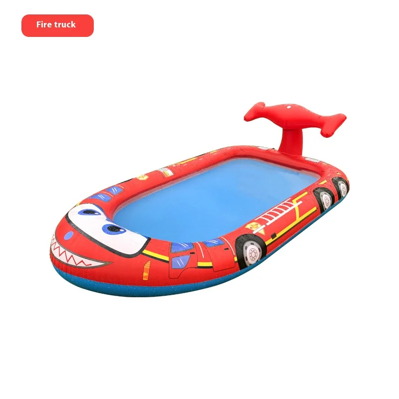 Fuente de agua inflable de PVC más vendida transfronteriza para niños, área de juegos al aire libre de verano, estera de juego de agua duradera para niños