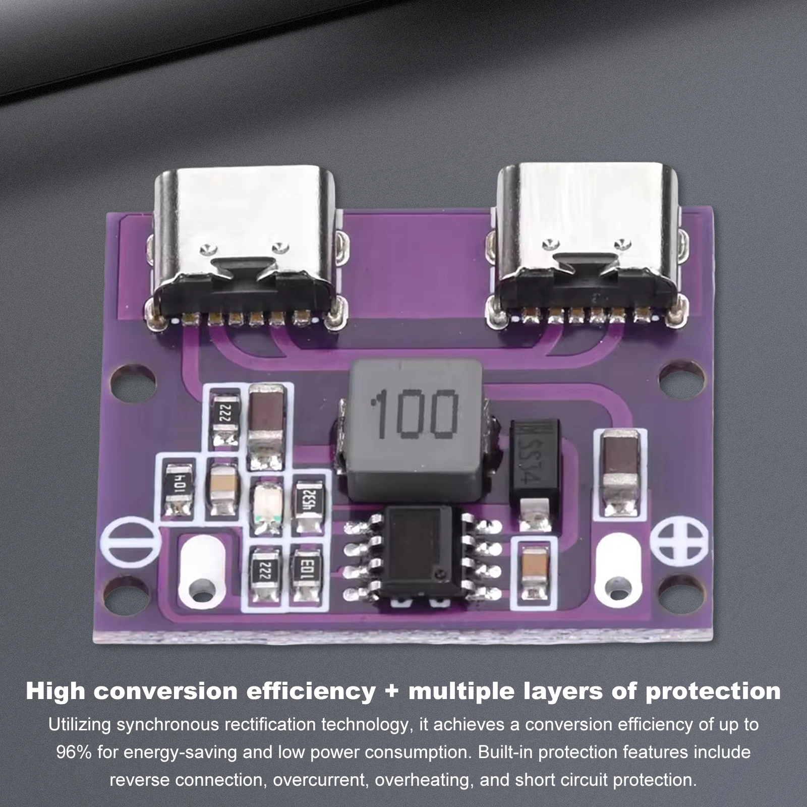 D C To D C Converter 9V/12V/24V/36V To 5V Dual TYPE-C USB Output Converter Down Converters Modules for Voltage Regulation