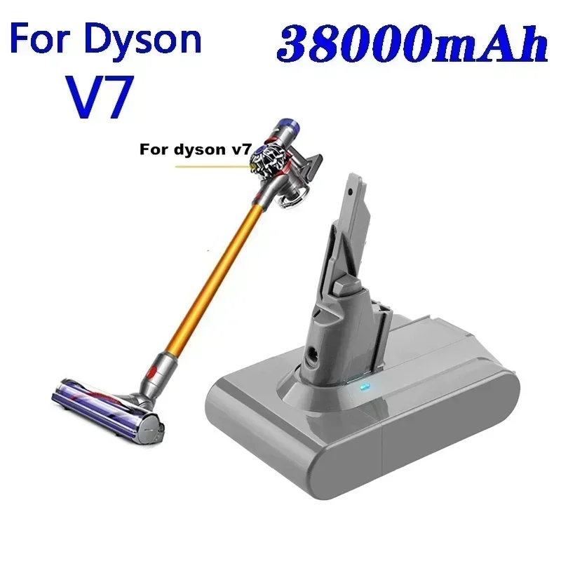 New Dyson V7 battery 21.6V 38000mAh Li-lon Rechargeable Battery For Dyson V7 Battery Animal Pro Vacuum Cleaner Replacement