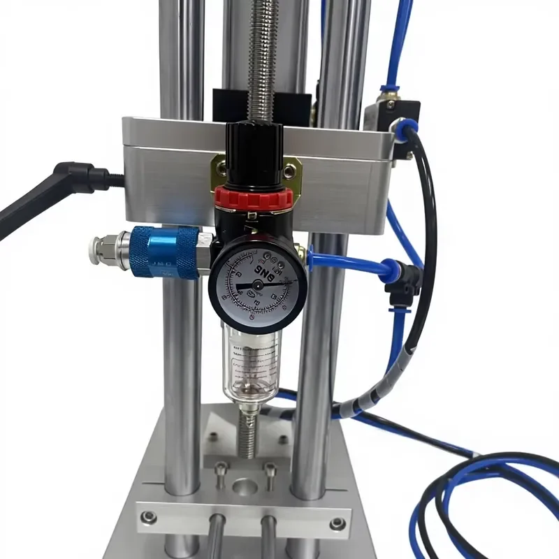 Semi Automatic Pneumatic Capping Machine for Glass Perfume Bottle Sauce Jar Ball Container Sealing Tool Industrial Packaging