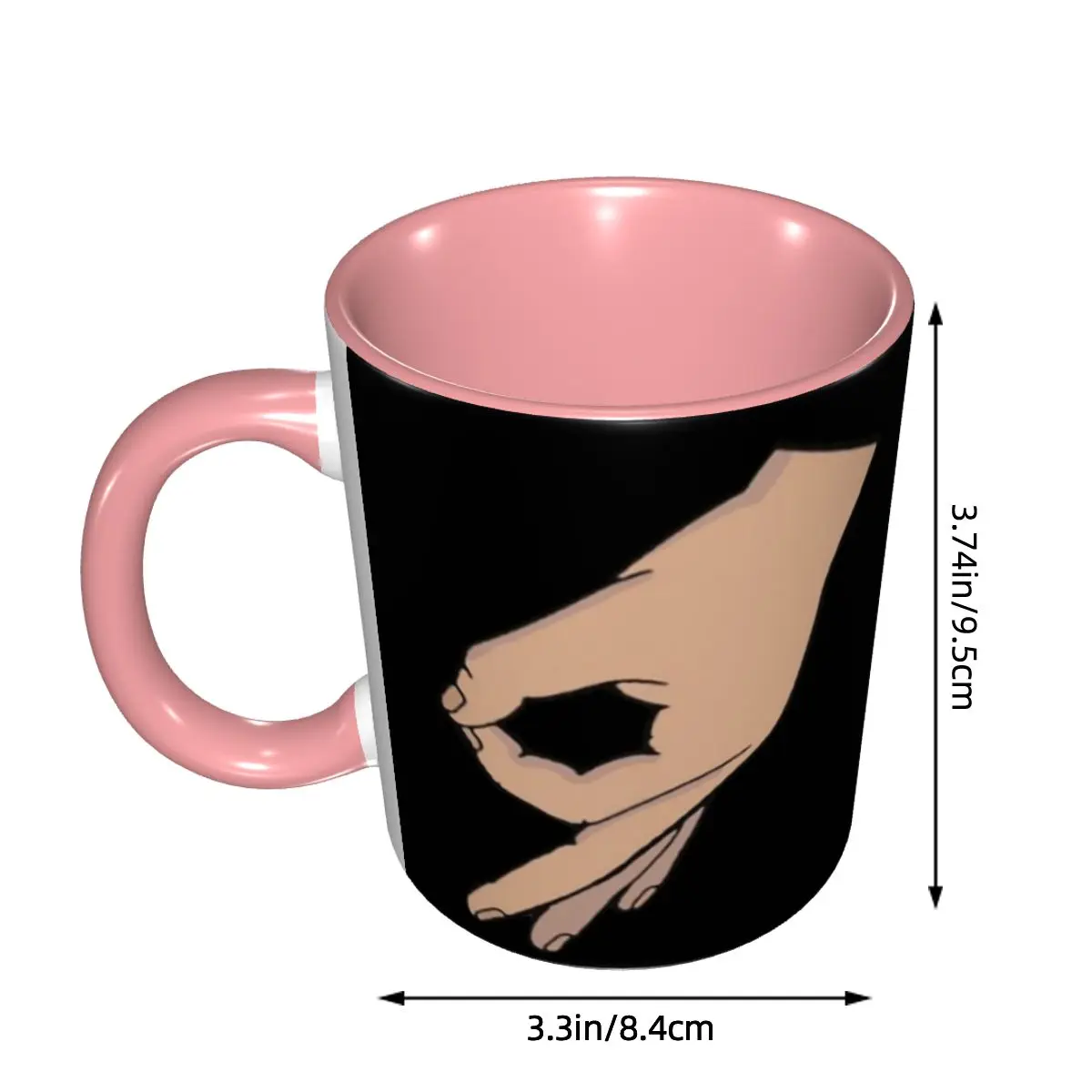 Circle Game Hand Gotcha Meme Made You Look Mug Funny Ceramic Coffee Cups Tea Mugs Milk Cup Drinkware Gift for Friends DIY Custom