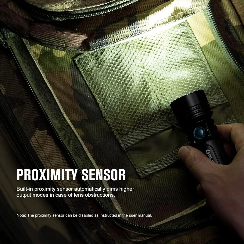 Olight Seeker 3 Pro 4200ลูเมน senter LED terang เฉียบ MCC3ไฟฉายลูเมนสูงแบบชาร์จไฟได้สำหรับกลางแจ้งค้นหา