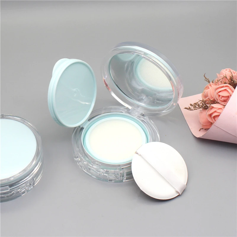 

50pcs Empty Air Cushion Puff Box Portable Cosmetic Makeup Case Container With Powder Sponge Mirror For BB Cream Foundation