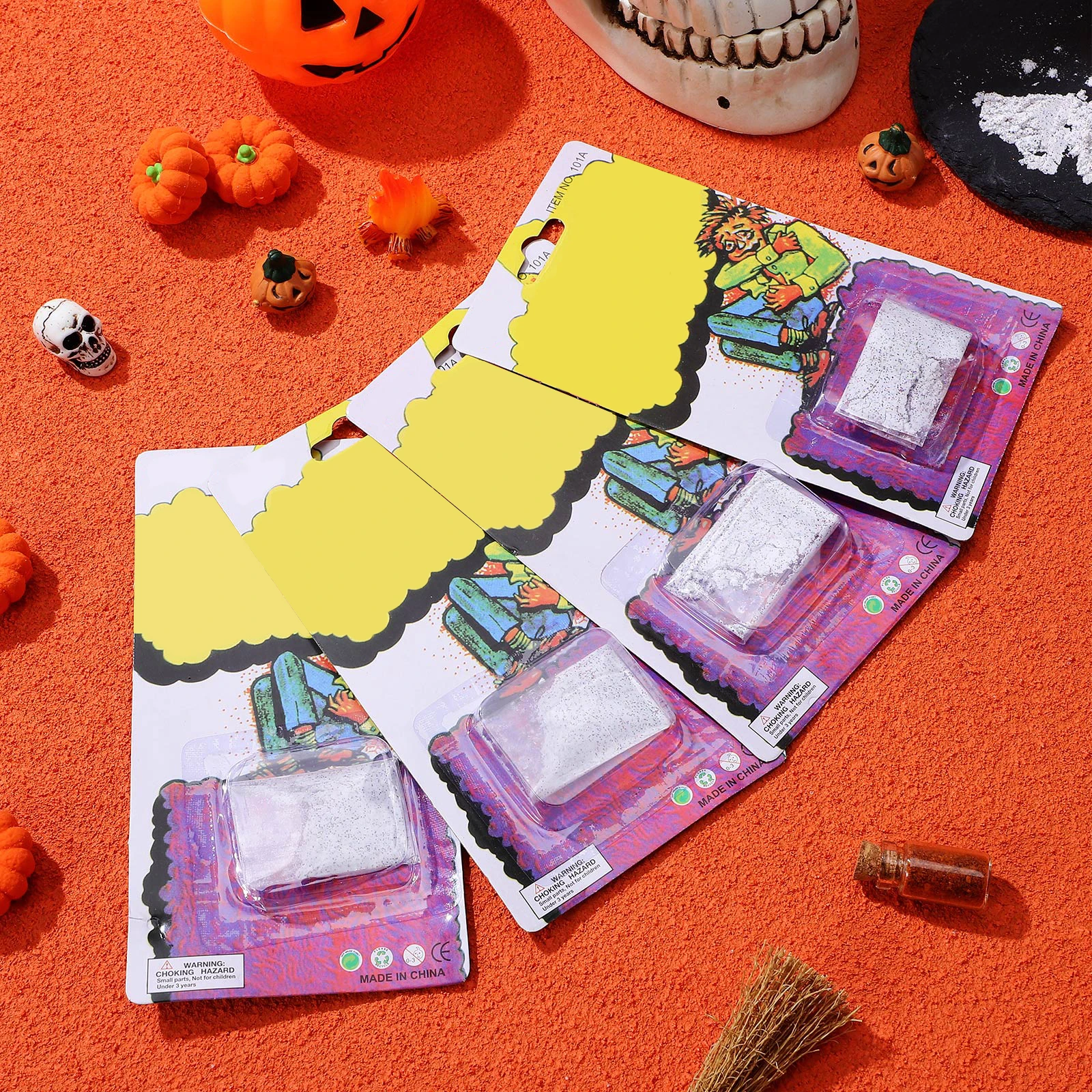 10 pezzi di trucco di Halloween puntello prurito in polvere scherzo puntello scherzo prurito in polvere perfetto per i materiali per feste del primo di aprile
