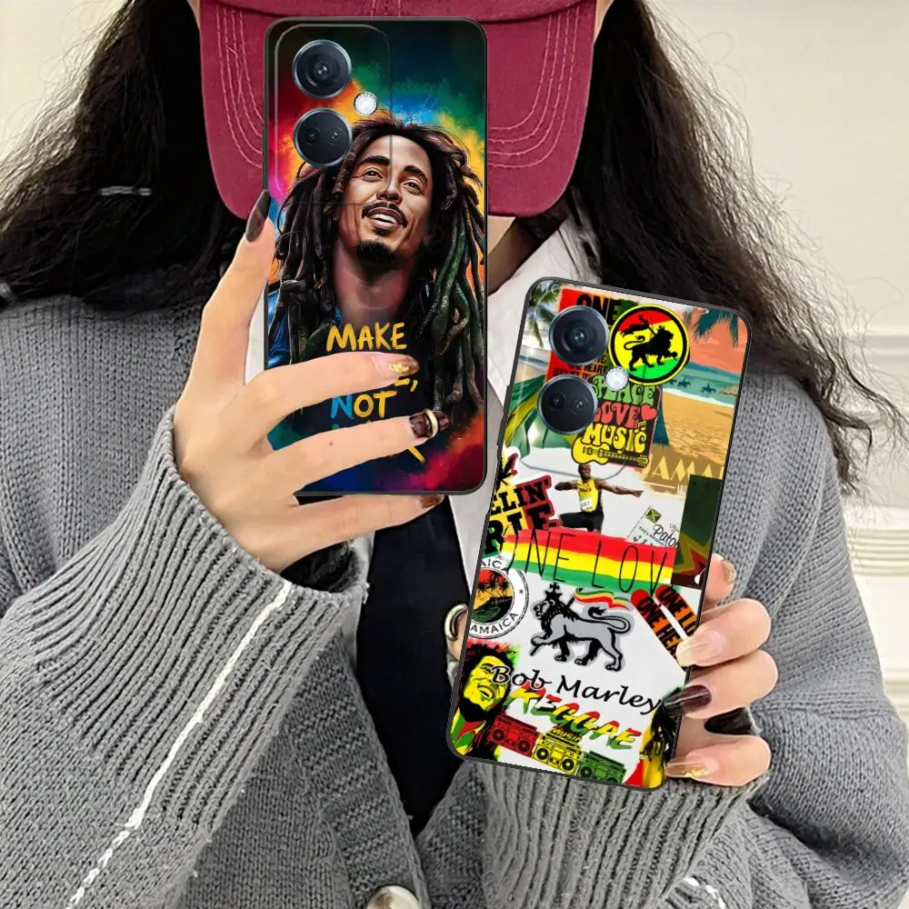 

Reggae Bob Marley Phone Case for OPPO Find X9 X8 X7 X6 X5 X3 X2 Plus s Pro Ultra Lite Colorful Printing Cover Luxury Cellphones