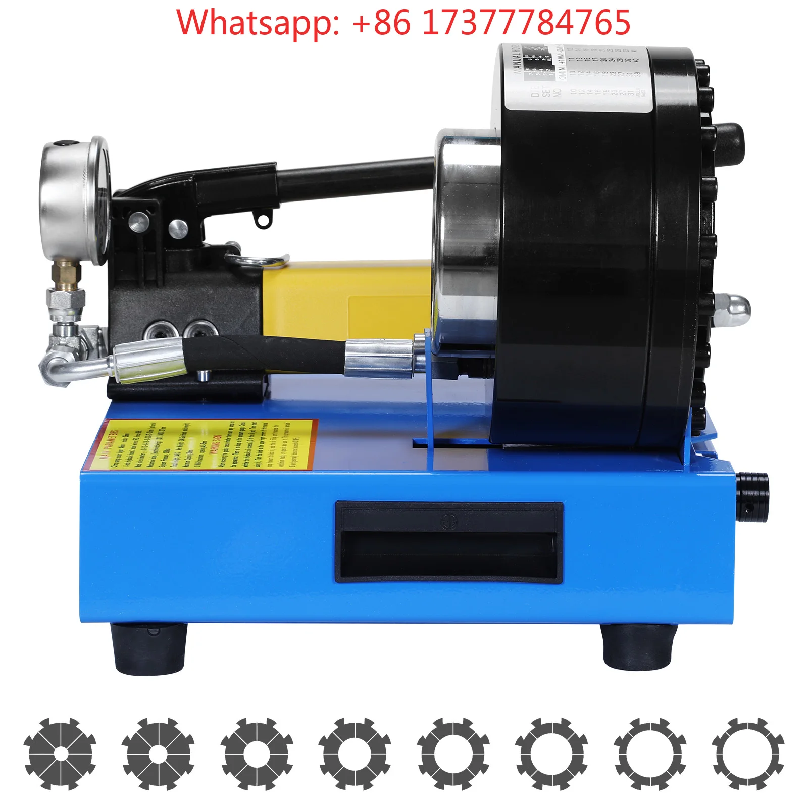 Pipe Crimp Machine With 8 Sets Dies 0.24-1.1 Inch Crimping Range 2000KN High Pressures for Automotive Industrial