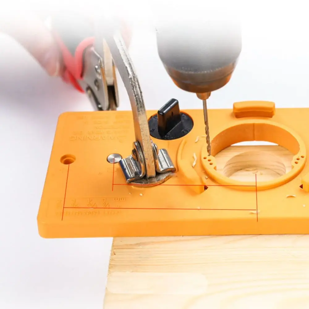 

35MM Size Concealed Cup Style Hinge Jig Cup Style Design Door Hole Template Boring Hole Drill Guide Hole Punch Face Frame