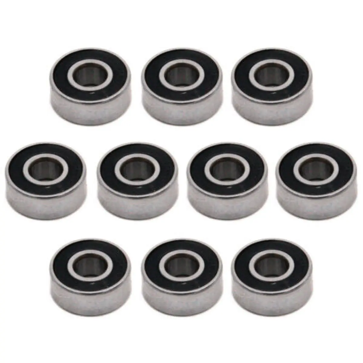 

R3-2RS Deep Groove Ball Bearing 3/16-inchx1/2-inchx0.196-inch Z2 Bearings 10pcs