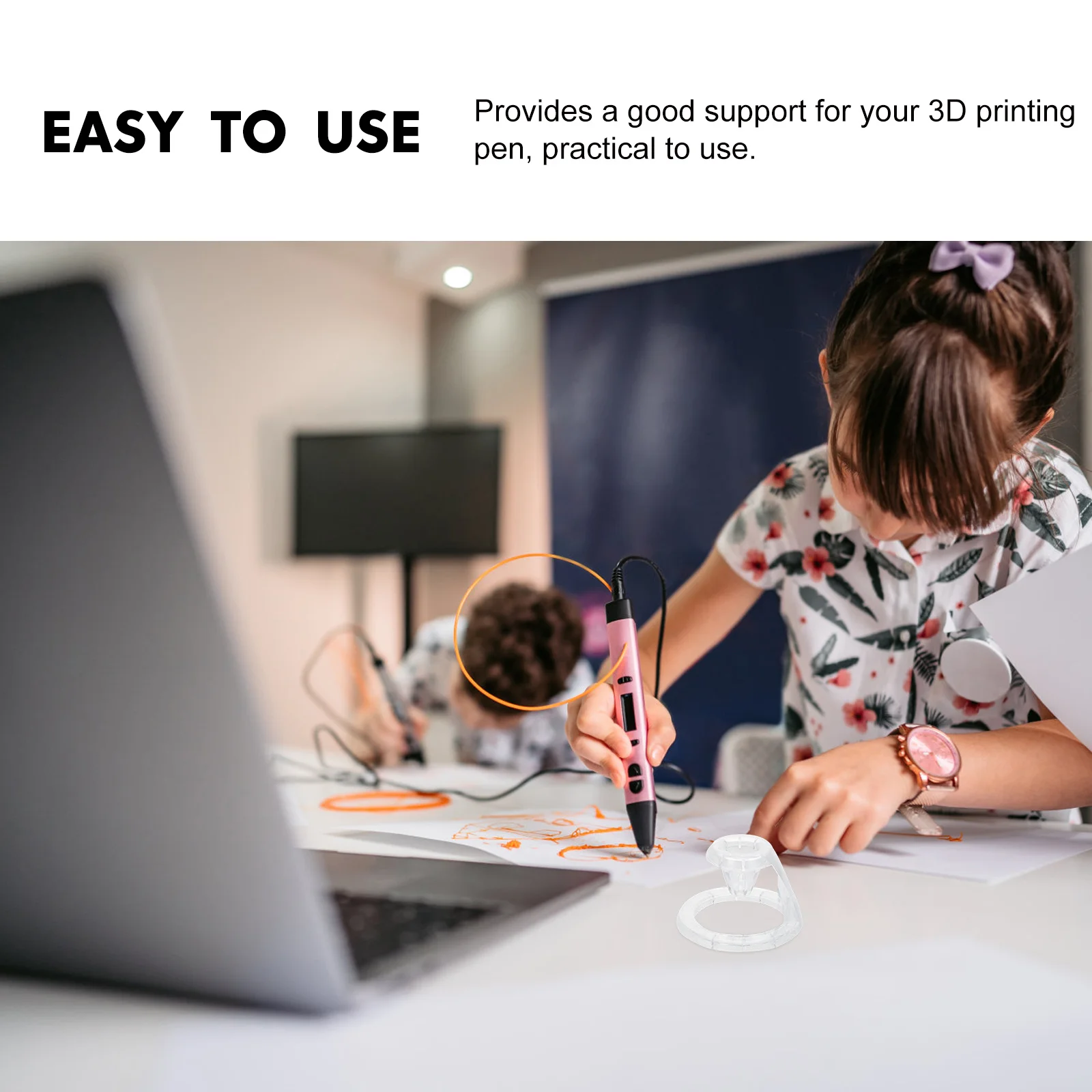 

2 шт., основа для ручки для 3D-печати, пластиковый, устойчивый к высоким температурам, противоударный держатель для аксессуаров для 3D-принтеров, стеллаж для хранения