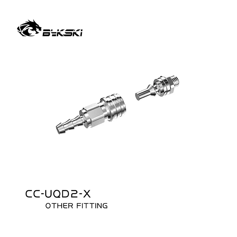 Bykski Fast Cut-off Stainless Steel Water Stop Valve Server Data Center Liquid Cooling Quick Connector , CC-UQD2-X