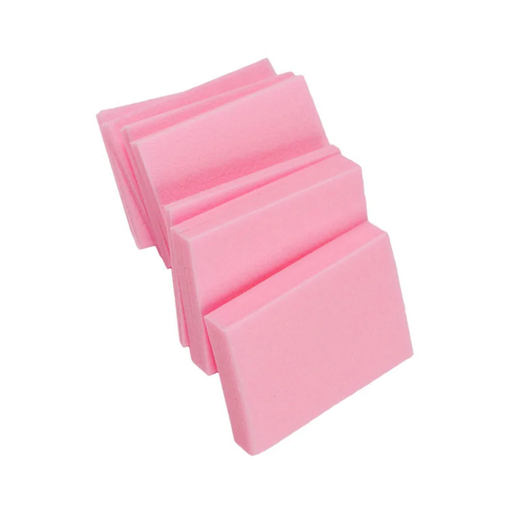 100 Uds. Removedor de esmalte de uñas desechable sin pelusa, almohadillas de algodón, almohadillas de limpieza, almohadillas quitaesmalte de uñas de gel