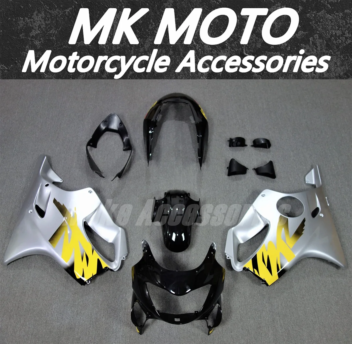 Motorcycle Fairings Kit Fit For Cbr600f F4 1999 2000 Bodywork Set High Quality ABS Injection New Silvery Yellow Black