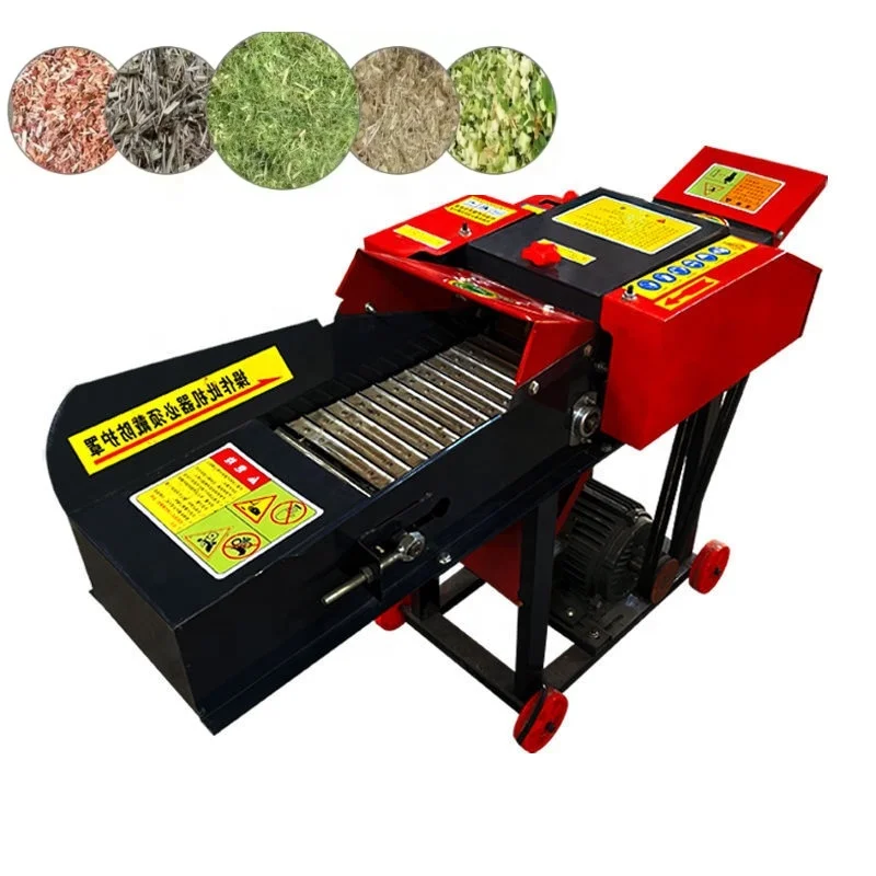 China Hot Sale Electric Agricultural And Fodder Chaff Cutter Machine Grass Powder Grass Chopper Machine Animals Feed