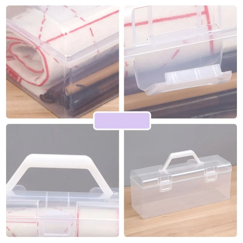 Multi-Function Plastic Storage Box Portable Clear Jewelry Case Sundries Container Kitchen