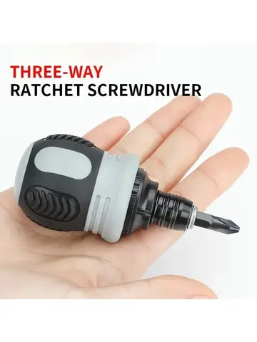 Ratchet Screwdriver Set Short Shaped Radish Head High Hardness Labor-saving Multi-functional Dual-purpose