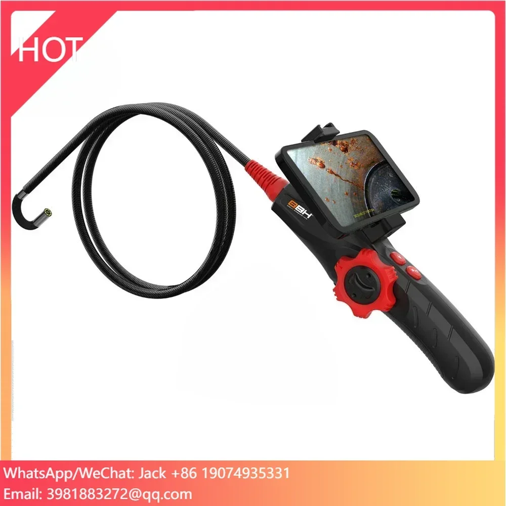 

Articulating Engine Borescope 2MP HD1080P Endoscope Inspection Camera with 2 Way 360 Degree Steering Lens for IPhone Android