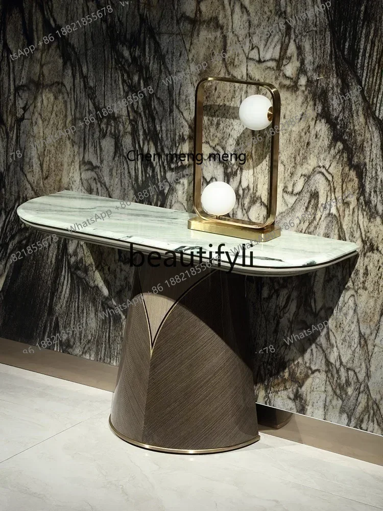 

M182 Современный итальянский светлый роскошный мраморный шкаф для украшения входа