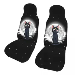 Cute Cat Universal Car Seat Cover Off-Road AUTOYOUTH Front Rear Flocking Cloth Cushion Polyester Fishing